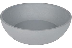 District 70-5349 - Bamboo Hundenapf - Eisblau - Large: 21 x 21 x 6, 3 cm (1.600 ml)