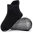 AHC Anti Skid Socks for Kids 1-3 Years - Plain Color Ankle Length Grip Socks for Boys and Girls - Comfortable and Durable