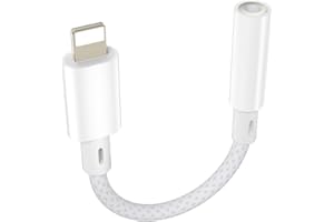 layajia Lightning auf 3.5mm Kopfhöreranschluss Adapter, iPhone Kopfhörer Aux Adapter [MFi Zertifiziert] Dongle Audio Konverter Kompatibel mit iPhone 14 Pro Max 13 12 11 XR XS X 8 7 SE, iPad Pro/Mini