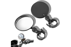 COYUN 2 Pezzi Specchietto Retrovisore Bici, 360° HD Regolabile Rotazione Ciclismo Retrovisori, Specchio Convesso, Specchietto Retrovisore in Vetro per Bicicletta, Mountain Bike