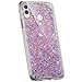 Produktbild Jinghuash Kompatibel mit Huawei Honor 8X Hülle Luxus Glitzer Kristall Glänzend Strass Diamant Silikon Schutzhülle Ultra Dünn Crystal Clear TPU Silikon Handyhülle Tasche Case-Rosa
