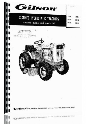 Preisvergleich Produktbild Gilson 53004 Handbuch für Rasen- und Gartentraktor