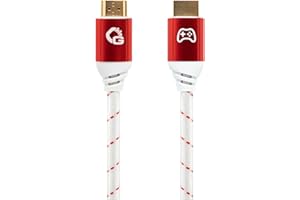 OEHLBACH GAMING New Game Red – 2 Meter – HDMI 2.1b Kabel – Ultra High Speed zertifiziert, 8K@60Hz, eARC, ALLM, VRR, DSC – kompatibel mit PS5, Xbox Series X/S, Nintendo Switch, PC – Weiß – 1 Stück