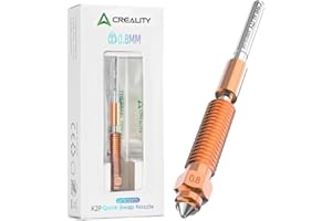 Creality Kit Ugelli K2 Plus/Creality Hi Combo, originale Unicorn Quick-Swap, ugello per stampante 3D, con collo in lega di titanio, lega di rame e acciaio temprato, per stampanti 3D (0,8 mm)