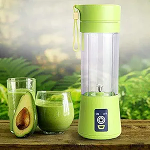 Juxori Portable Juicer Bottle Blender Wireless Rechargeable Juice Cup Mini Automatic Fruit Smoothie Cider Device (Multicolour)