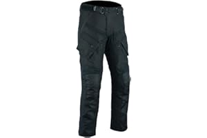 BOSMOTO Herren Motorradhose mit Protektoren und Reflektoren – Textil Motorrad Hose für Sommer und Winter –
