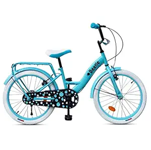 Beetle Panache 20T Kids Cycle With 12 Inches Steel Frame for 6 to 10 Year olds, Turquoise Blue