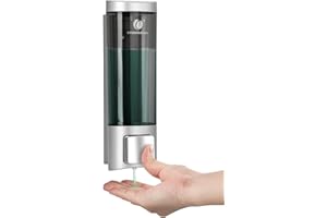 CHUANGDIAN Single 200ML Soap Dispenser Bathroom Wall Mounted Shower Gel Shampoo and Conditioner Dispenser Kitchen Dish Detergent Container Hand Body Wash Liquid Soap Dispenser for Home Hotel Restaurant