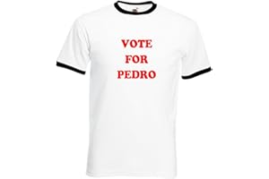 FUNKYSHIRT Vote for Pedro T Shirt Funny Movie Napoleon Dance Comedy Fancy Dress