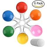 [Gesponsert]Homeet Hund Leuchtanhänger 6 pcs LED Blinkender Haustier Sicherheitslicht Sicherheits Clip-On 3 Blinkmodis Leuchthalsband Licht Halsband Light für Nacht Walking/ Läufer (Batterie inkl.)