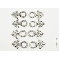 Miederhaken geschlossen Trachtenknopf 8er Set