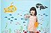 Simple living room bathroom kids room decor Submarine Sealife Animals Whale Fish Wall Stickers