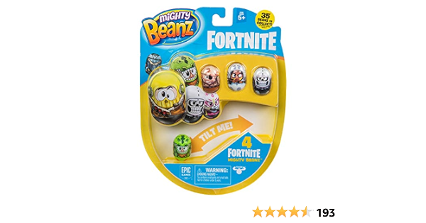 Mighty Beanz Fortnite 4 Pack Multi Colour Amazon Co Uk Toys Games