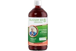 Original G5 Silicium | Liquide de silicium blindable | Augmente la production de collagène | Supplément idéal pour la peau, les cheveux et les ongles, les muscles, les os et les articulations