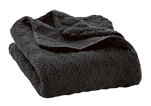 Preisvergleich Produktbild Disana Babydecke 80 x 100 cm aus Merino-Schurwolle kbT, anthrazit