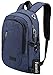 Produktbild Magic Zone Business Wasserdicht Polyester Laptop Rucksack mit USB Ladeanschluss Kopfhörer Port und Schloss passt unter 17-Zoll-Laptop und Notebook, Blau