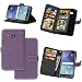 Produktbild J5 Hülle, Samsung Galaxy J5 Hülle, Samsung Galaxy J5 Case, Anlike Schutzhülle für Samsung Galaxy J5 (5,0 Zoll) Ledertasche Flip Hülle Wallet Case Tasche Cover Handy Zubehör Lederhülle Handyhülle [Klassische Normallackserie] [Sand scheuern rutschfest] 9 Kartensteckplatz Handyhülle mit Kartenfach und Standfunktion - Lila