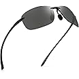 Jim Halo Sport Sunglasses for Men Women TR90 Rimless Unbreakable Frame for Running Fishing Baseball Driving