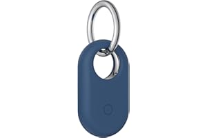 Mugust Etui do Samsung Galaxy SmartTag 2 z brelokiem do kluczy, tracker GPS, etui ochronne do Samsung Galaxy SmartTag 2 (ciemnoniebieskie)