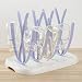 Baby Bottle Drying Rack - Stylish Holder for Baby Bottles and Feeding Accessories Great Unique Baby Shower Gift By DUNLIN (Purple White)