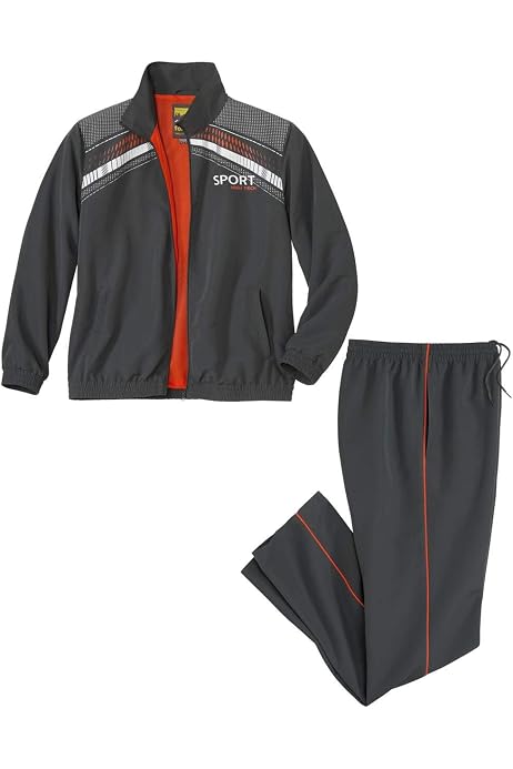 Tuta Uomo Essentials | Set Felpa Con Cappuccio E Pantaloni In Tessuto Leggero Traspirante, Per Sport E Casual
