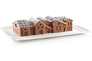 silikomart - WINTER VILLAGE - KIT STAMPI IN SILICONE 240X100 H 82 MM