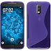 Produktbild PhoneNatic Case für Motorola Moto G4 Hülle Silikon lila S-Style + 2 Schutzfolien