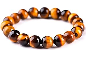 JOYASMINERALES Joyas Minerales Bracelet en Pierres Naturelles 100% Authentiques - Perles Élastiques - Confort et Élégance | Fil Coréen et Écrin à Bijou Inclus