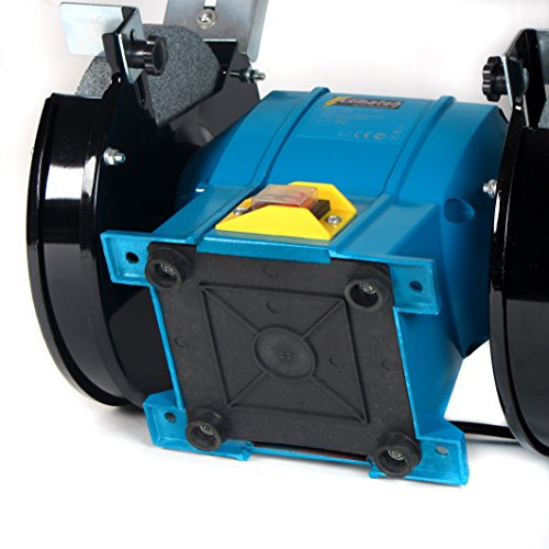 680 Watt Schleifbock 9,5kg Doppelschleifbock Schleifmaschine Doppel Schleifer, 2950U/min, Gehäuse komplett aus Metall, Steckdosenbetrieb - 3
