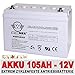 Produktbild 12V 105AH AGM GEL Batterie Boot Elektro Hubwagen Mover Golfcart Rangierhilfe
