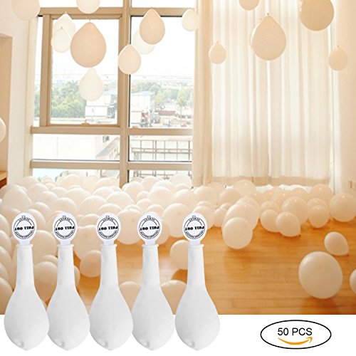 GHB 50 Pcs Globos Led Blancos Globos Luz para Boda Fiesta Cumpleaños Navidad