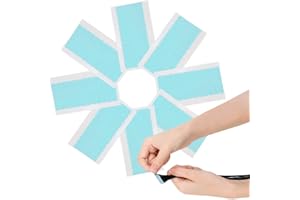 ZAWTR Ersatztapes Klebestreifen, Ersatz Tapes für Tape In Hair Extensions Echthaar, 96 Stück Super Klebeband für Haarverlängerungen Haareinschlag - Perückenband Doppelseitige Klebebänder (4 x 0.8 cm, Blau)