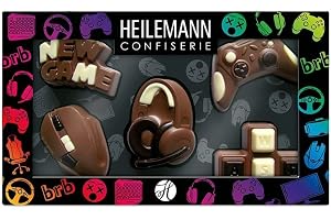 Heilemann Chokladfigurer i temaförpackning, presentförpackning, högkvalitativ mjölkchoklad, 100 g (Gaming)