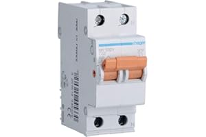 HAGER Interruptor automático magnetotérmico serie MN, 1P+N, 32A, curva C, 6KA