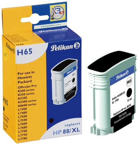 Preisvergleich Produktbild Pelikan Druckerpatrone H65 ersetzt HP C9396AE, Schwarz
