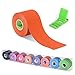 Produktbild Kinesiologie Tape Tapeverband (Packung mit 1 oder 2) 5cm Breite x 5m Rollenlänge Sport Physio Tape Zream Elastisches Therapeutisches Tape für Plantarfasziitis, Knöchel, Schienbeinkantensyndrom, Knie, Gelenk, Handgelenk, Rücken, Schulter, Hals, 8 Farben Verfügbar Orange. Zusätzlich eine Mini Universal Handy Tischhalterung