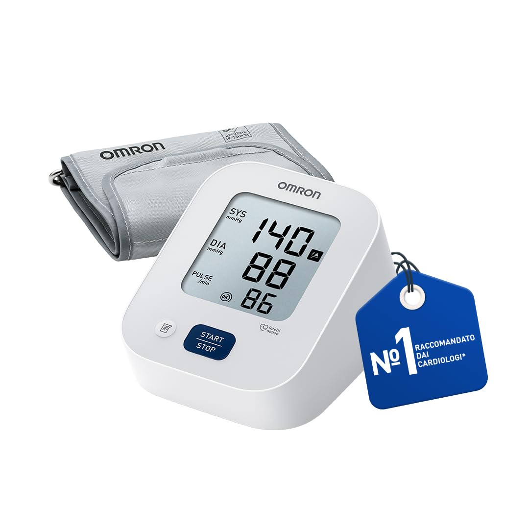 OMRON X2 Essential Misuratore di pressione da braccio,Clinicamente validato | Misuratore di pressione arteriosa per uso quotidiano, facile da usare e affidabile, 22 -32 cm
