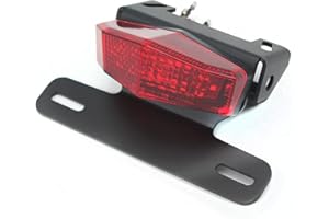 N/A GENERIC Tail Tidy For Suzuki DR-Z 400 E/S/SM DRZ400 2000-2020 Motorbike Licence Number Plate Holder Fender Eliminator Mount Bracket LED Brake Light Turn Signal Indicator (Red)