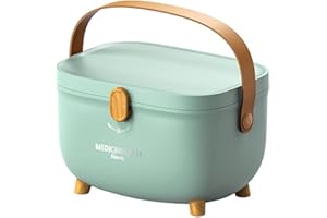 DYOUen Hausapotheke Medizinbox Erste-Hilfe-Kasten Tragbarer Aufbewahrungsbehälter für Medikamente große Kapazität mit Griff