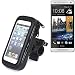 Produktbild Fahrradhalterung für HTC One mini, Handyhalterung Lenkstange Fahrrad Halter Motorrad Bike mount Smartphone Halter Wasserabweisend, regensicher, spritzwasserdicht