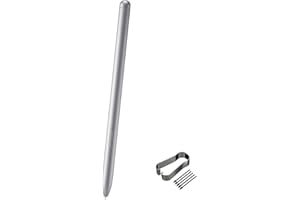 MINGXIONG Galaxy Tab S7 FE S Pen Replacement for Samsung Galaxy Tab S7 FE Stylus Pen SM-T730, SM-T733, SM-T736B TJ-780 + Free Tips/Nibs, Mystic Silver