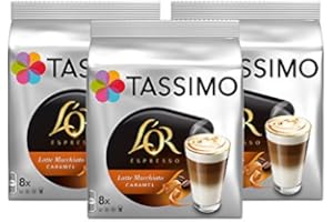 Tassimo T Discs L'OR Espresso Latte Macchiato Caramel (3 Packs, 48 T Discs, 24 Servings)