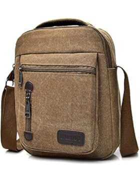 MeCooler Herren Umhängetasche Retro Canvas Messenger Schultaschen Vintage Taschen für die Schule Sporttasche Reisetaschen...