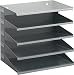 Produktbild Sortierstation 5 Fächer DIN A4 Metall H330xB360xT250mm grau