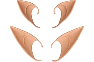 ASTER 2 Paar Elfenohren Elf Ears Fairy Ears Kostümball Cosplay Party Dress Up Cosplay Maskerade Zubehör Elfen Ohren Damen für Halloween Kostüm Weihnachtsfeier Elfen Vampirohren Elfenkostüm