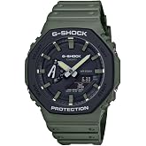 Casio GA-2110SU-3ADR Kol Saati, Siyah-Yeşil, Standart