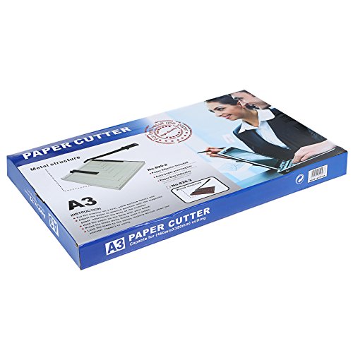Homdox Profi A3 Papierschneider Schneidemaschine Hebelschneider Schneidegerät Fotoschneider Schrottmaschine Papier Foto Holz - 8