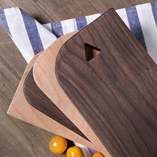 Schneidebrett Tranchierbrett 40*15*2cm aus Vollholz (B, Walnuss) - 4