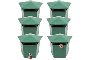 HUAMUDM 6 Piezas Trampa para Caracoles, trampas para Caracoles para el jardín, Trampa Reutilizable para Caracoles， trampas para Caracoles respetuosos， Trampa para babosas, Capturar Babosas Snails Catcher