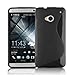 Produktbild Cadorabo ! Silikon TPU Schutzhülle im S-Line Design für HTC ONE (M7) in OXID-SCHWARZ